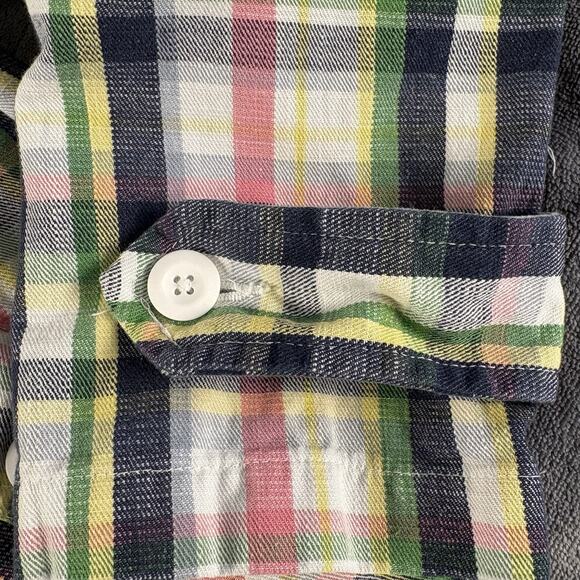 Merona Women’s Plaid Drawstring 4 Button Pullover Hoodie Jacket Size Large - Picture 8 of 15